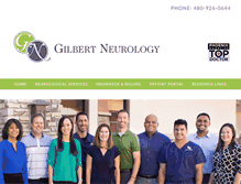 Tablet Screenshot of gilbertneurology.com